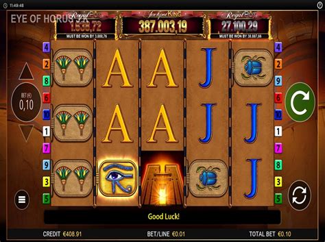 eye of horus jackpot king slot review
